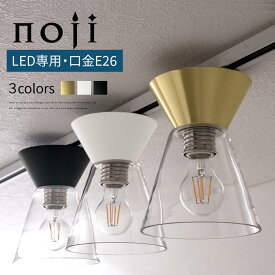 インテリア 電気 照明 ライト ランプ クリアガラス シーリングライト 放射線状 1灯 シンプル キッチンライト ダイニングライト インテリアライト トイレ カントリー調 E26口金 LED電球専用 天井灯 日本規格 PSE認証済 ゴールド/ホワイト/ブラック noji ノジー LIT000162