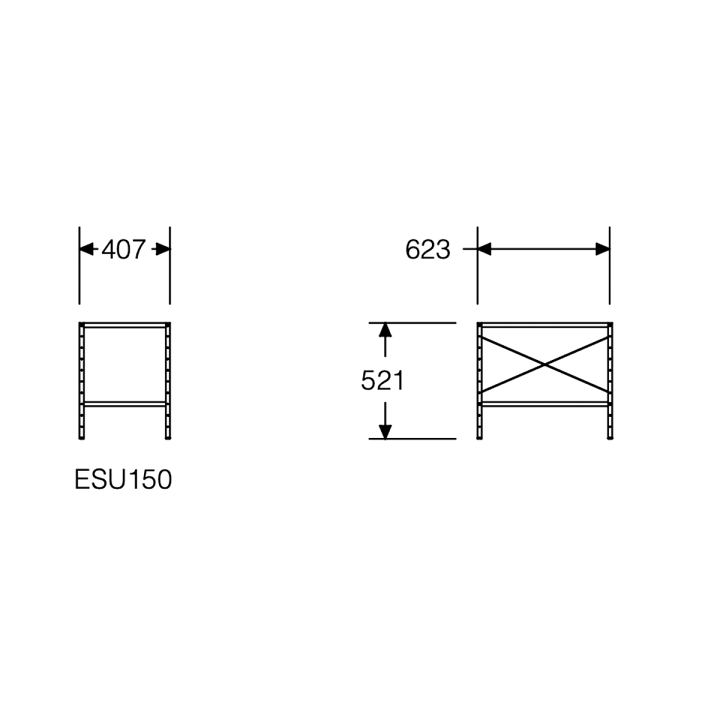 イームズ　ESU150 ストレージユニット ハーマンミラーイームズストレージユニットESUマルチカラー
