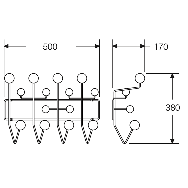 ハーマンミラー　ハングイットオール　白【美品】 楽天市場】ハーマンミラー イームズ ハングイットオール