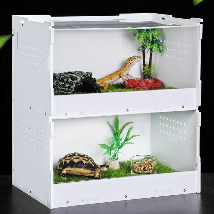 楽天市場】時間限定P5倍 爬虫類飼育ケージ 亀トカゲヘビ飼育ボックス  