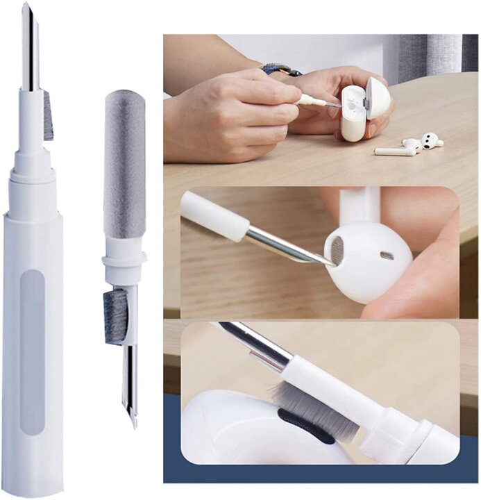 イヤホン掃除道具 Airpods 1/2/3/Pro/Pro2用 多機能クリーニングツール Sony WF-1000 XM4/Beats fit pro/studio buds など全機種適用 in 1イヤホン掃除キット 軽量 持ち運び便利 クリーナー イヤホンクリーニングペン chakashodina AirPods 掃除 イヤホンクリーナー 軽量
