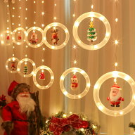 カーテンライト クリスマスツリー 電飾 クリスマスイルミネーション 屋内屋外兼用 クリスマス飾りライト …