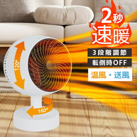 先着様に感謝を込めて｜50％OFF（〜1/16）ファンヒーター セラミックヒーター 小型 暖風機 1000W 3段階切替 過熱保護 省エネ 電気暖房 暖房器具 卓上ヒーター ヒーター 小型 熱風 自然風 過熱保護 操作簡単 持ち運び便利
