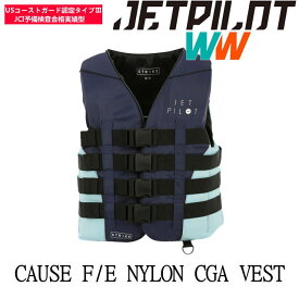 JA21226CGA【JETPILOT/ジェットパイロット】JA21226CGA　CAUSE F/E LADIES NYLON CGA VEST(JCI予備検査承認)　 LADIES　レディース　ライフジャケット