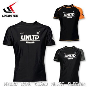 NEW�V��yUNLIMITED�@�A�����~�e�b�h�zULR0722�@UNLIMITED �@���b�V���K�[�h HYDRO RASH GUARD ���� ���O���΍� �V���[�g�X���[�u ���b�V���V���c�@����