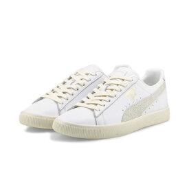 [35%OFF] PUMA(プーマ) ユニセックス クライド ベース スニーカー (01: PUMA White-Frosted Ivory-Puma Team Gold)