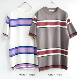 FUJITO （フジト） Border Knit T-Shirt WF1-K15B