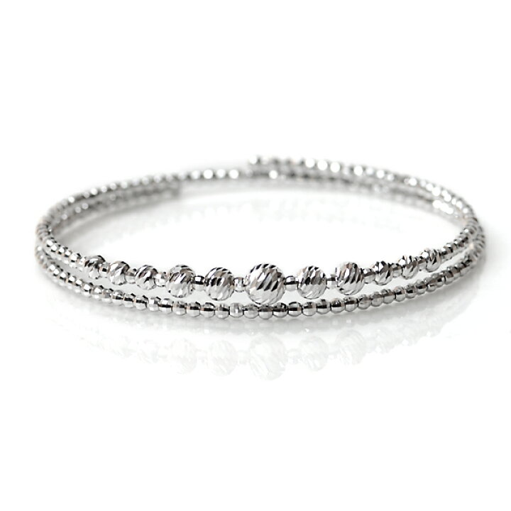 楽天市場】k18 ブレスレット レディース ホワイトゴールド バングル  