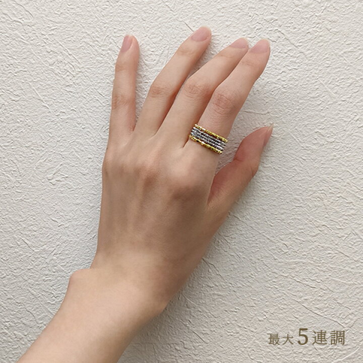 楽天市場】18金 プラチナ リング ミラーボール コイルリング カット 