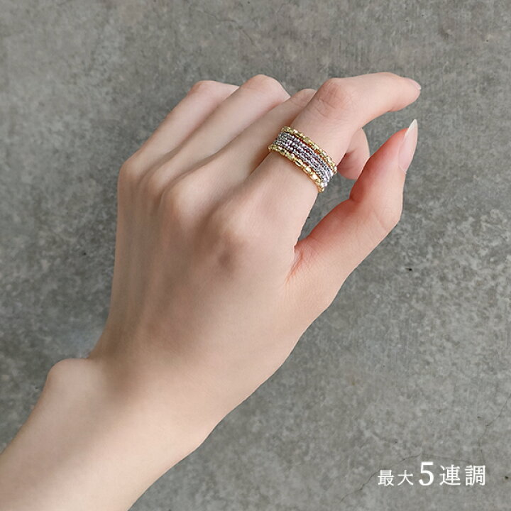 楽天市場】18金 プラチナ リング ミラーボール コイルリング カット 