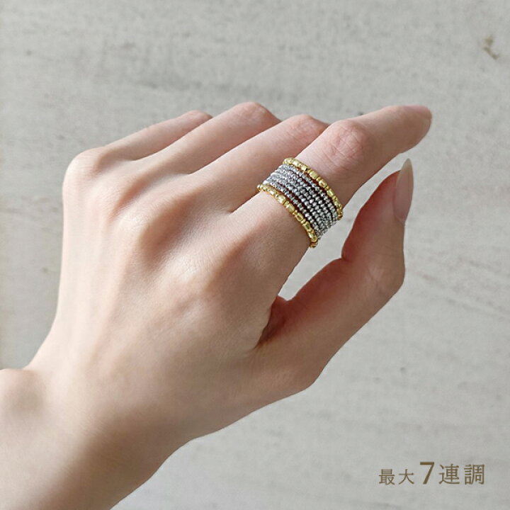 楽天市場】18金 プラチナ リング ミラーボール コイルリング カット  