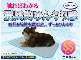 【日本製】クールマットSSサイズ 冷感 放熱 ペット 人気 犬 小型 小型犬 売れ筋 省エネ エコ 暑さ対策 涼感 夏 熱中症 ペット用品 送料無料 冷える 冷たい 冷やす tenny テニー ペットマット