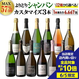 【6/5限定 3点購入 P10倍 要エントリー】【1本/6,667円】 送料無料 シャンパンセット最大57％オフシャンパン よりどり3本 カスタマイズ セット ワインセット 19,999円均一 シャンパーニュ セット 飲み比べ セレクト 選べる 浜運 あす楽