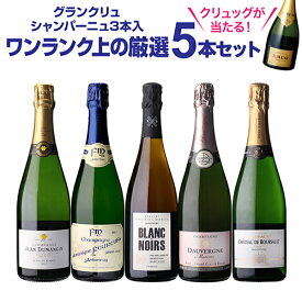 【1本/5,000円】送料無料 シャンパンセット実力派メゾンだけを集めた 高級辛口シャンパン5本セット 40弾 シャンパン シャンパーニュ当たり入セット 浜運A