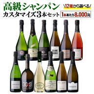 【1本/8,000円】 送料無料 シャンパンセット 最大58％オフ シャンパン よりどり3本 カスタマイズ セット …