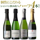 【 P7倍 】【1本/3,400円】シャンパンセット ハーフボトル セット RMシャンパン 飲み比べ ハーフ 4本セット 20弾 シャンパン シャンパーニュ 375ml プレゼント 浜運A期間:7/4 20:00～11 1:59まで