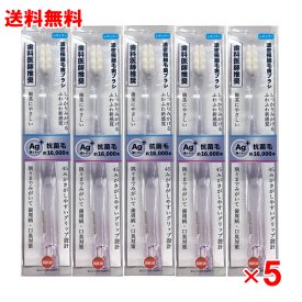 【送料無料 5個セット】濃密極細毛ハブラシ　レギュラー【歯科医師推奨】【オレンジケア】