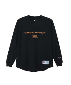 《セール》【公式】チャンピオン【抗菌 防臭 速乾】Champion ウィメンズ ロングスリーブ Tシャツ 23FW CAGERS (CW-YB451)★レディース バスケットボール バスケ ウエア ミニバス バスケウエア ロンT 長袖 Tシャツ