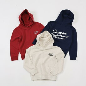 【公式】チャンピオン【30%OFFセール】Champion キッズ フーデッドスウェットシャツ 23FW (CKSY107)★ 子供 子ども こども 子供服 キッズ 女の子 男の子 sweat スウェット ( トレーナー ) ジュニア カジュアル