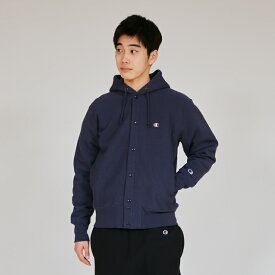 【公式】チャンピオン Champion リバースウィーブ(R) スナップフーデッドスウェットシャツ 25FW リバースウィーブ(R)(C3-A120)★ REVERSE WEAVE メンズ レディース sweat スウェット ( トレーナー ) フード付き