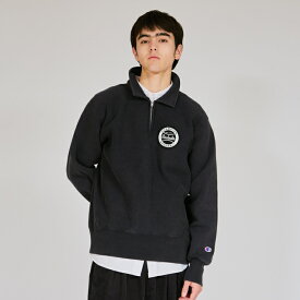 【公式】チャンピオン Champion リバースウィーブ(R) ハーフジップスウェットシャツ 25FW メンズカジュアル(C3-C009)