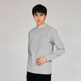 《クーポン配布中》【公式】チャンピオン Champion ロングスリーブポケットTシャツ 25FW ベーシック(C3-Y432)★ メンズ レディース ユニセックス ロンT 長袖 ロングTシャツ