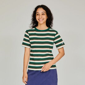 【公式】チャンピオン【30%OFFセール】【 ストレッチ 】Champion ウィメンズ ボーダーショートスリーブTシャツ 25SS(CW-B308)★ 半袖 Tシャツ メンズ レディース ユニセックス