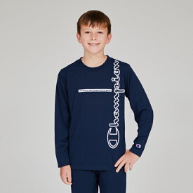 【公式】チャンピオン【30%OFFセール】【 速乾 吸水 】Champion キッズ ロングスリーブTシャツ 25SS スクールボーイズ チャンピオン(CK-BS403)★ キッズウェア 子供 子ども こども 子供服 キッズ服 女の子 男の子