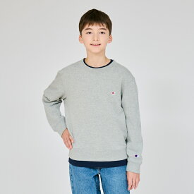 【公式】チャンピオン Champion キッズ クルーネックスウェットシャツ 26SS ベーシック (CK-Y001)★ キッズウェア 子供 子ども こども 子供服 キッズ服 女の子 男の子
