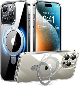 iPhone15Pro P[X TORRAS Ki iPhoneP[X MagSafe O X^h ϏՌ CX[d NA UPRO Ostand C