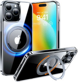 iPhone15 Pro iPhoneケース TORRAS 正規品 マグネット搭載 リング 耐衝撃 UPRO Ostand R クリア X0014L34FR