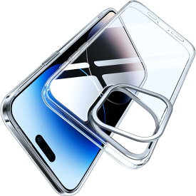 iPhone15Pro iPhoneケース TORRAS 正規品 強化ガラス 隠しスタンド 耐衝撃 UPRO Lstand クリア X0014L350B