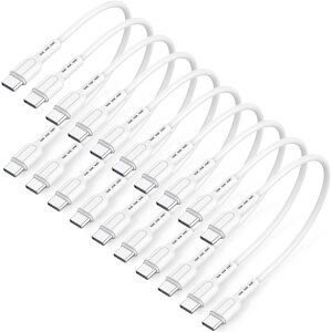 ��� 10�{�p�b�N 8�C���` USB C - USB C �P�[�u���A0.7�t�B�[�g 60W �V���[�g �^�C�vc �}���[�d�P�[�u���AlPhone 15/16�APro/Plus/Pro Max�AGalaxy S24/S23�AlPad�AMacBook�A�[�d�X�e�[�V�����A�p���[�o���N�A�N�Z