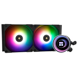 Thermalright Frozen Notte 240 BLACK ARGB 水冷CPUクーラー、240mmブラックCPUクーラー仕様、ダブルPWMファン、S-FDB V2ベアリング、AMD/AM4/AM5,Intel LGA 1700/1851/1150/1151/1200/2011 に対応します