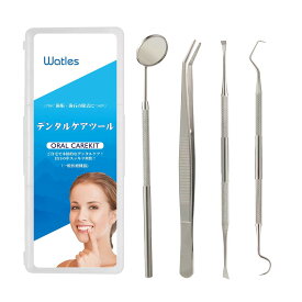 Watles 歯石除去キット 歯石取り スケーラー 歯石取り器具 歯用ツール 4個セット