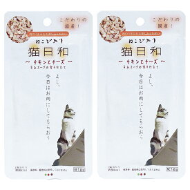 わんわん　猫日和　チキンとチーズ　40g×2袋【HLS_DU】　関東当日便