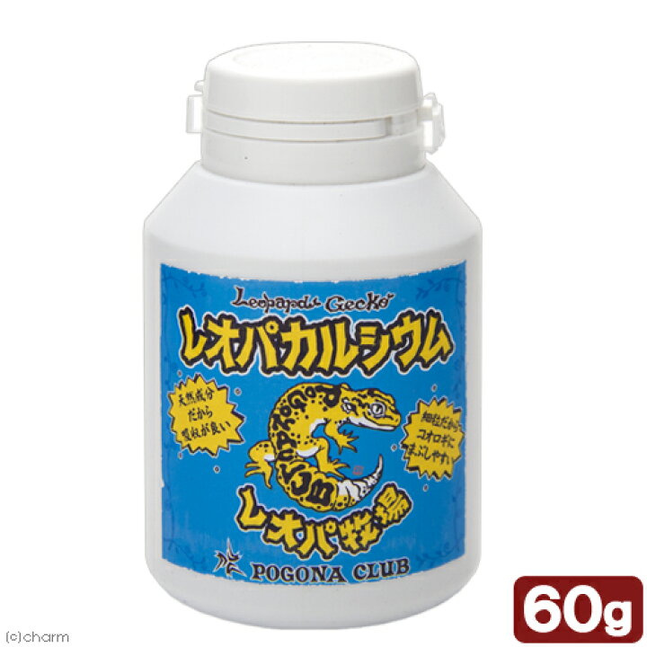 楽天市場 ポゴナ クラブ レオパカルシウム ６０ｇ 関東当日便 Charm 楽天市場店