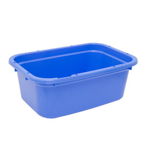 簡易梱包 E−CON 角型タライ 80型 青 水抜栓付(幅75.5×奥行き53.5×深さ29cm) お一人様1点限り 関東当日便