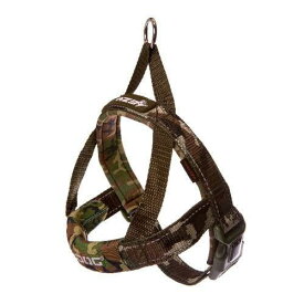 犬　ハーネス　イージードッグ　クイックハーネス　M（胴周り50〜65cm）　グリーンカモ　中型犬用　関東当日便