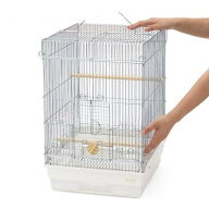 鳥かご　HOEI　35手のりG　ホワイト　（37×41．5×54．5cm）　セキセイ　小型インコ　フィンチ