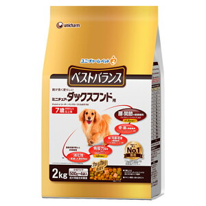 ベストバランス カリカリ仕立て ミニチュアダックスフンド用 7歳以上用チキン野菜小魚玄米入り