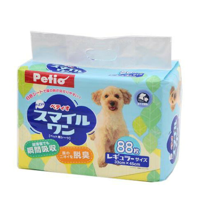楽天市場 ペティオ ｎｅｗ スマイルワン レギュラー ８８枚 ペットシーツ 犬用 猫用 関東当日便 Charm 楽天市場店