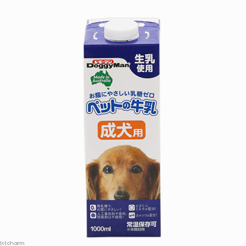 楽天市場】ドギーマン ペットの牛乳 成犬用 １Ｌ 犬 ミルク 関東当日便 ...