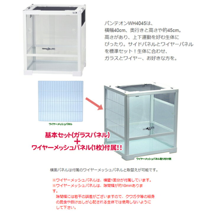 楽天市場】爬虫類ケージ 三晃商会 パンテオン ホワイト WH4045 