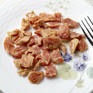 国産　ゆで鶏ジャーキー　ひと口サイズ　ヤギミルク味　50g　無添加　無着色　犬猫用おやつ　PackunxCOCO…