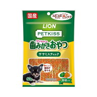 ライオン　ペットキッス　PETKISS　ワンちゃんの歯みがきおやつ　ササミスティック　野菜入り　60g　犬　…