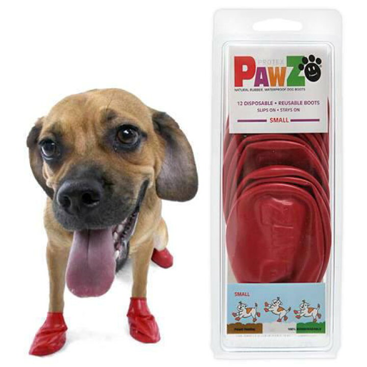 楽天市場 犬 靴 ｐａｗｚ ラバードッグブーツ ｓ レッド 犬用 関東当日便 Charm 楽天市場店