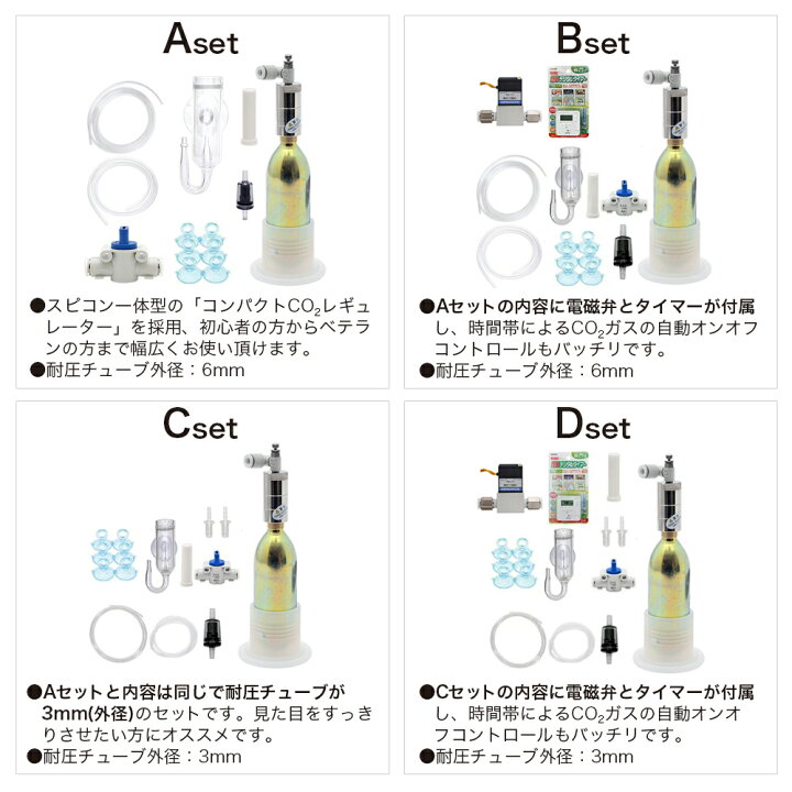 楽天市場】CO2フルセット チャームオリジナルコンパクトレギュレーターBセットDX(6mm対応電磁弁&タイマー付き) 沖縄別途送料 関東当日便 : charm 楽天市場店 楽天市場】CO2フルセット チャームオリジナルコンパクトレギュレーターBセットDX(6mm対応電磁弁&タイマー付き) 沖縄別途送料 関東当日便 : charm 楽天市場店