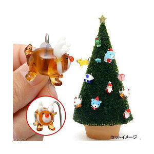 モスツリー用 ガラスオーナメント まんまるトナカイ 1個 クリスマス 関東当日便