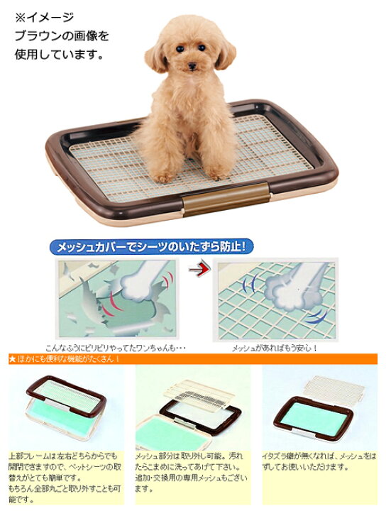 楽天市場 しつけるトレーメッシュプラスｓ アイボリー 犬用トイレ 関東当日便 Charm 楽天市場店